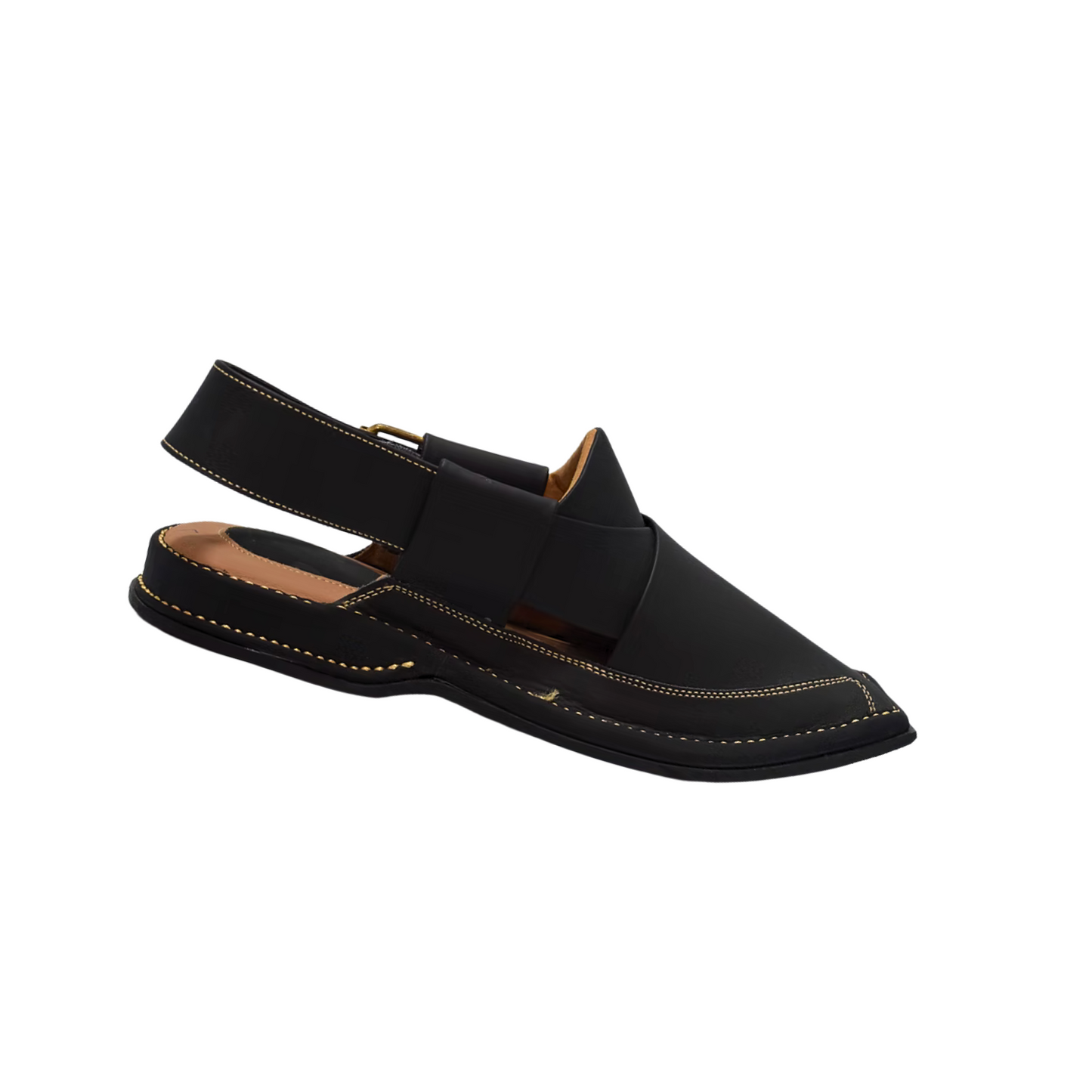 Black Sahde Zalmi Leather Handmade