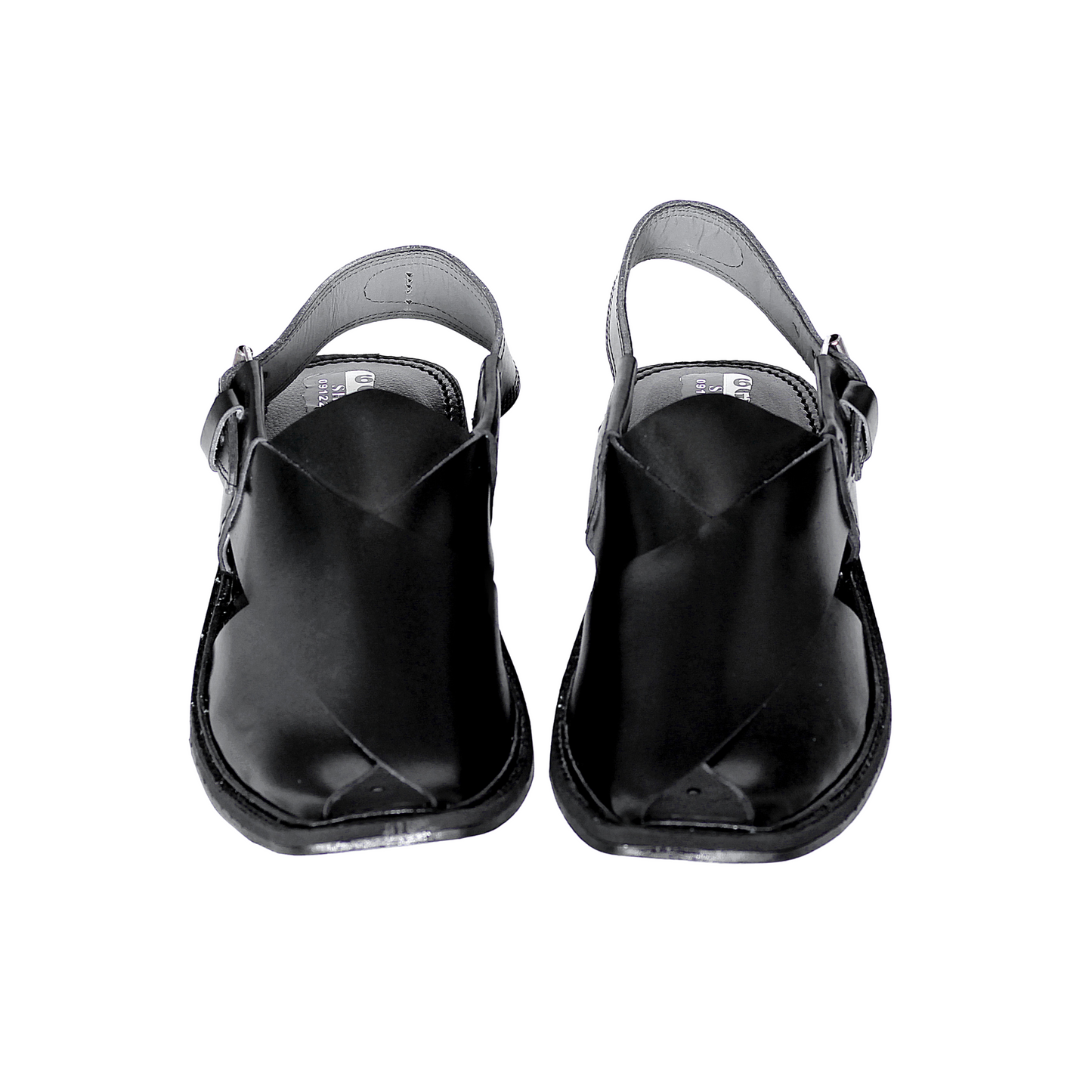 Black Hand-Made Peshawari Chappal S20