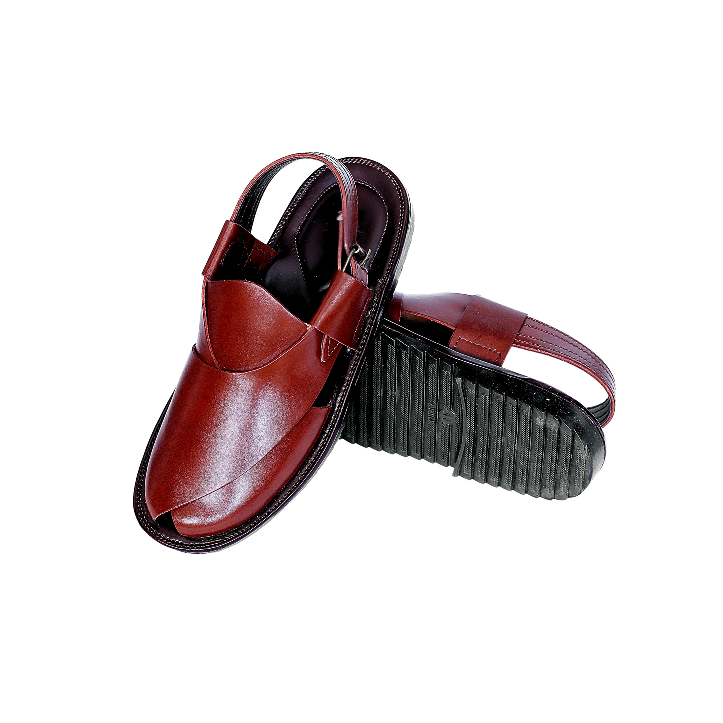 Service Sole Peshawari Chappal - Mustured Shade