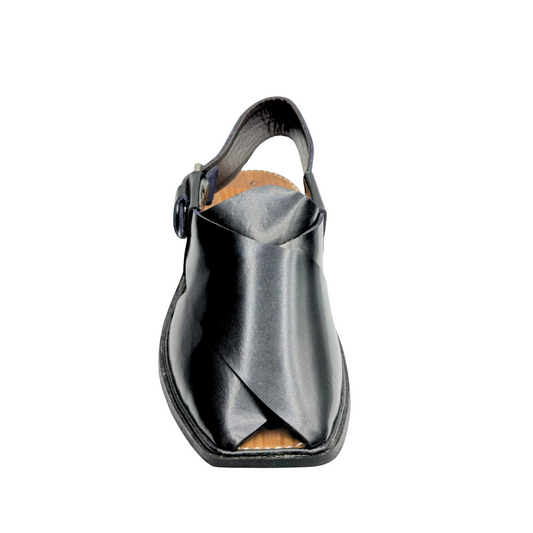 Classic Black Peshawari Chappal