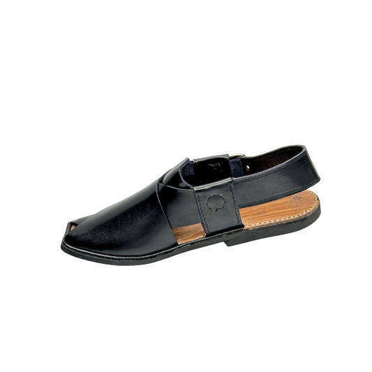 Classic Black Peshawari Chappal