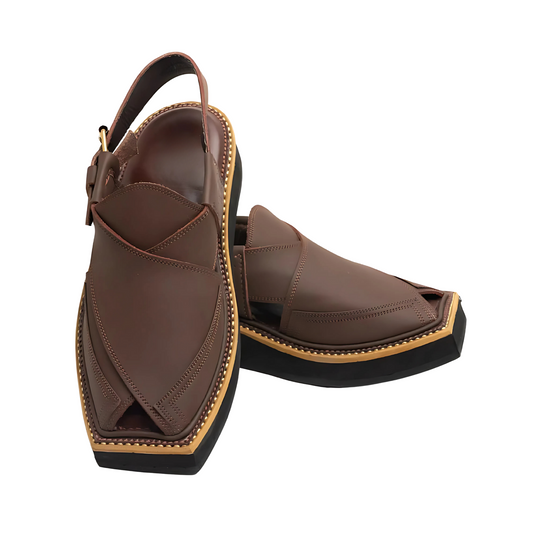Pecan Brown Kaptan Chappal (KN-108)