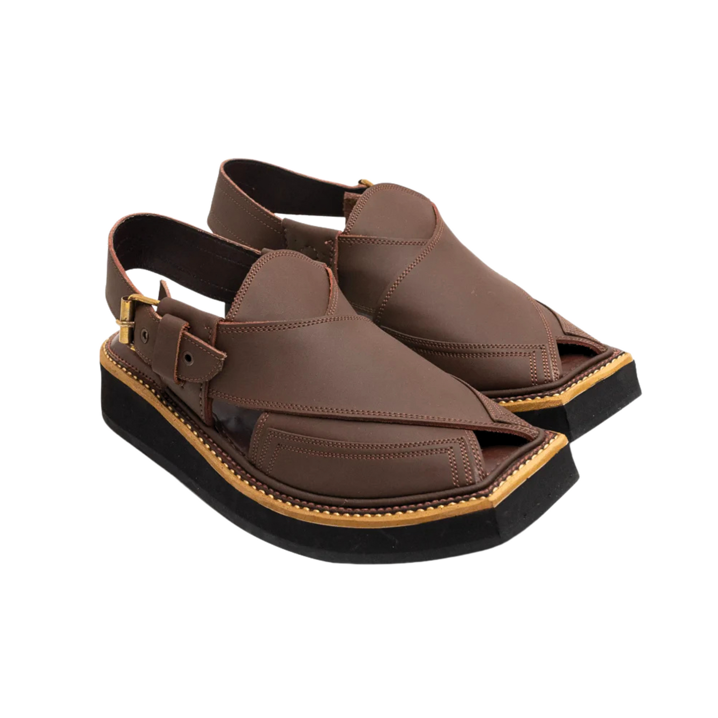Pecan Brown Kaptan Chappal (KN-108)