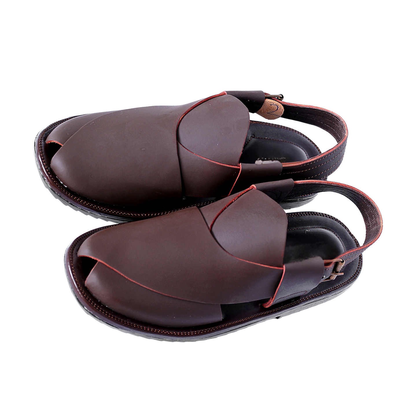 Service Sole Peshawari Chappal - Black Shade