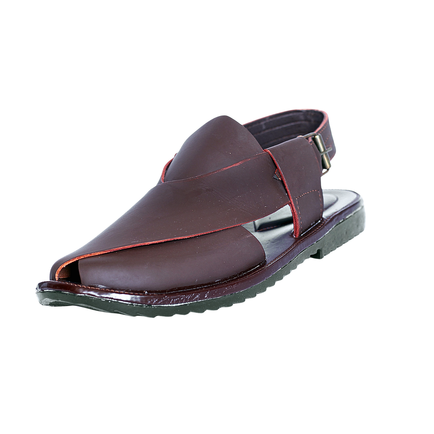 Service Sole Peshawari Chappal - Black Shade