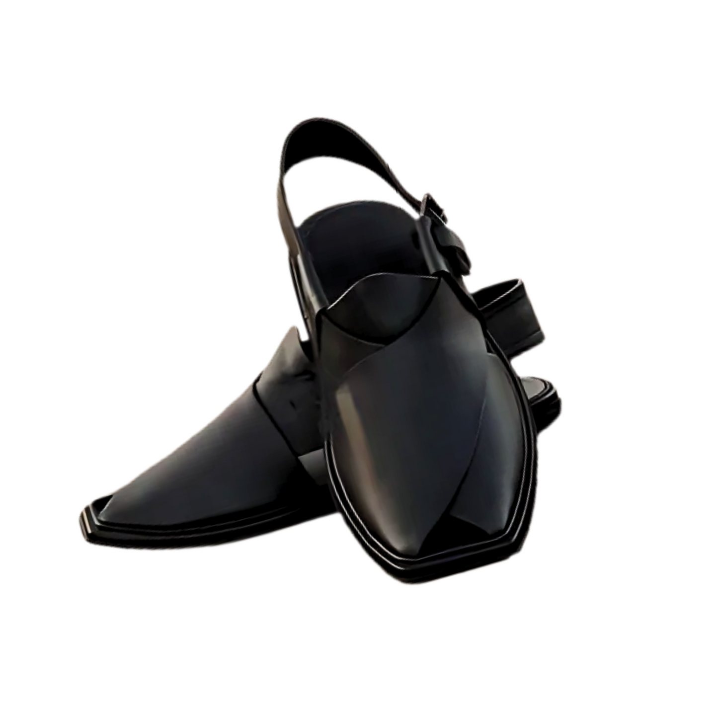 Black Smart Zalmi Peshawari Chappal