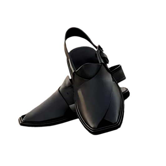 Black Smart Zalmi Peshawari Chappal