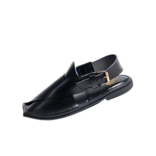 Premium Black Peshawari Chappal