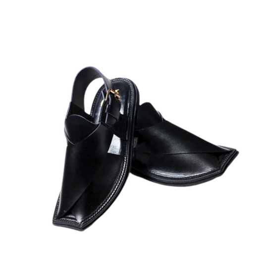 Premium Black Peshawari Chappal